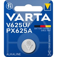 Varta -V625U Piles domestiques, Batterie Batterie à usage unique, Alcaline, 1,5 V, 1 pièce(s), 200 mAh, Argent