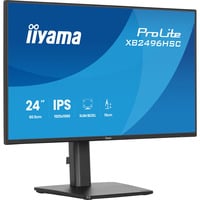iiyama ProLite XB2496HSC-B1 24" Moniteur Noir (Mat), 1x HDMI, 2x USB-C, 1x USB-A, 144 Hz, 60,5 cm (23.8"), 1920 x 1080 pixels, Full HD, LED, 3 ms, Noir