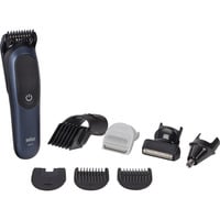 Braun AIO7540 Noir, Bleu 14 Lithium-Ion (Li-Ion), Tondeuse Bleu foncé/Noir, Noir, Bleu, 0,5 mm, 2,1 cm, Universel, Batterie, 120 min