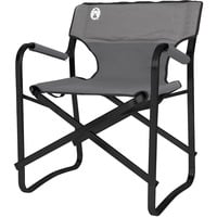 Coleman Chaise longue en acier, Siège Gris/Noir