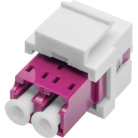 Digitus Accoupleur LWL, duplex, LC > prise LC, multimode OM4, Raccord Violet