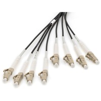 Digitus Câble de dérivation universel en fibre optique, duplex, connecteur LC/UPC, multimode OM4 Noir