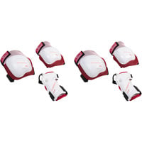 HUDORA Set de protections biomécaniques Comfort, Accessoires rose fuchsia/Blanc