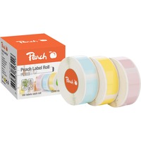 Peach PE103 Blanc, Étiquette Blanc, Thermique directe, Bisphénol A (BPA), 1,4 cm, 4 cm, 180 pièce(s)
