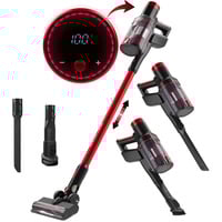 ProfiCare Aspirateur sans fil PC-BS 3136 A, Aspirateur balais Anthracite/Rouge