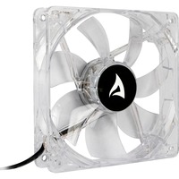 Sharkoon Ventilateur de boîtier LED bleue BULK ventilateur de boîtier Transparent, 120 x 120 x 25 mm