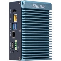 Shuttle Edge PC SPCEL02 , Intel Celeron J6412, 1x HDMI, 2x 2.5G LAN, 1x COM, DIO (4x in, 4x out), 3x USB, 2x M.2, 12-24V, fonctionnement permanent 24/7, montage VESA & DIN-RAIL, Barebone Turquoise, Intel Celeron J6412, 1x HDMI, 2x 2.5G LAN, 1x COM, DIO (4x in, 4x out), 3x USB, 2x M.2, 12-24V, fonctionnement permanent 24/7, montage VESA & DIN-RAIL, 0,46L mini PC, Mini PC type barebone, Intel SoC, BGA 1493, DDR4-SDRAM, SATA