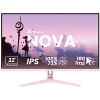 Arozzi Nova 32T2K180 31.5" Moniteur gaming rose fuchsia, 1x DisplayPort, 2x HDMI, 180 Hz