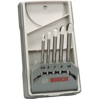 Bosch 2 608 587 170 foret Ensemble de forets 5 pièce(s), Jeu de mèches de perceuse Perceuse, Ensemble de forets, Céramique dure, Carrelage mural en céramique doux, 5.5 / 6.0 / 7.0 / 8.0 / 10.0 mm, 5 pièce(s)