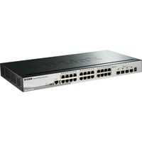 D-Link DGS-1510 Géré L3 Gigabit Ethernet (10/100/1000) Noir, Switch Géré, L3, Gigabit Ethernet (10/100/1000), Full duplex, Grille de montage