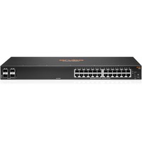 Hewlett Packard Enterprise Aruba 6100 24G 4SFP+ Géré L3 Gigabit Ethernet (10/100/1000) 1U Noir, Switch Géré, L3, Gigabit Ethernet (10/100/1000), Grille de montage, 1U
