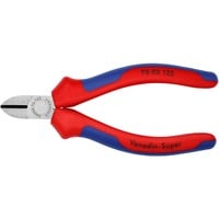 KNIPEX Pince coupante 70 02 125, Tenailles de cran Rouge/Bleu