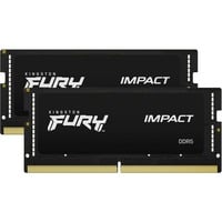 Kingston FURY Impact 64 Go DDR5-5600 (2x 32 Go) mémoire PC portable Noir, KF556S40IBK2-64, SO-DIMM