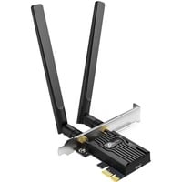 TP-Link Archer TX55E WLAN / Bluetooth 2402 Mbit/s, Adaptateur WLAN Sans fil, PCI Express, WLAN / Bluetooth, Wi-Fi 6 (802.11ax), 2402 Mbit/s, Noir