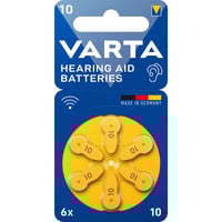 VARTA Piles auditives Zinc Air 10, PR10, Batterie 