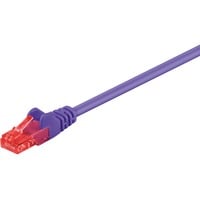 goobay 1m 2xRJ-45 Cable câble de réseau Violet Cat6 Violet, 1 m, Cat6, RJ-45, RJ-45
