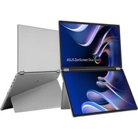 ASUS ZenScreen Duo OLED MQ149CD écran plat de PC 35,6 cm (14") 1920 x 1200 pixels WUXGA Argent 21" Moniteur Argent, 1x Mini HDMI, 3x USB-C