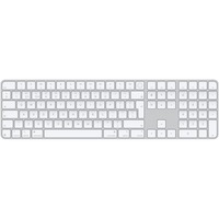 Apple Magic Keyboard avec Touch ID et pavé numérique Argent/Blanc, Layout  Royaume-Uni