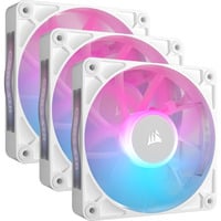 Corsair iCUE LINK RX120 RGB Triple Reconditionné ventilateurs de boîtier Blanc, 3 pièces, 120 x 120 x 25 mm, PWM