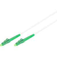 Digitus Câble de raccordement fibre optique simplex, renforcé en acier, monomode, LC/APC > LC/APC Blanc