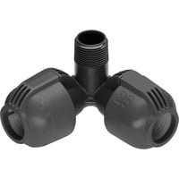 GARDENA Raccord d'angle 25 mm x 20/27 (3/4) mâle, Connecteur Noir/gris, 1 pièce(s)