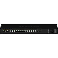 Netgear M4250-12M2XF Géré L2/L3 2.5G Ethernet 1U Noir, Switch Géré, L2/L3, 2.5G Ethernet, Full duplex, Grille de montage, 1U