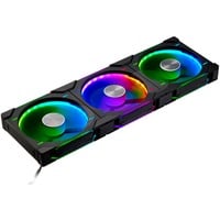 Phanteks D30-140 PWM Regular ventilateur de boîtier RGB  Noir, 140 x 140 x 30 mm, 3 pièces, connecteur de ventilateur PWM à 4 broches