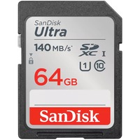 SanDisk Ultra 64 GB SDXC, Carte mémoire Noir