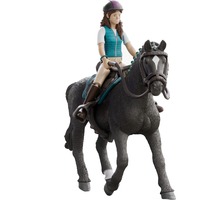 Schleich HORSE CLUB Cavalière Lisa et Storm special, Figurine Marron, 5 an(s), Multicolore