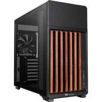 Thermaltake TR300 WS boîtier midi tower Noir/bois | 2x USB-A | 1x USB-C | Verre Trempé