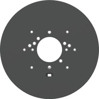 Ubiquiti Gang Box Montageplatte (UACC-GB-Plate-B), Montage au plafond Noir