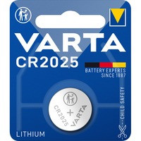 Varta -CR2025 Piles domestiques, Batterie Batterie à usage unique, CR2025, Lithium, 3 V, 1 pièce(s), Métallique
