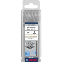 Bosch Foret hélicoïdal PRO en acier inoxydable HSS-Co, Ø 8mm, Perceuse 