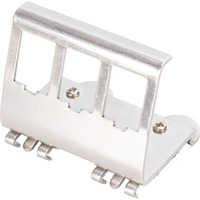 Digitus Adaptateur rail DIN pour 3 modules Keystone Acier inoxydable