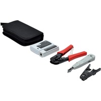 Digitus Ensemble d'outils réseau DN-94022, Abisolier et outil de démontage Noir