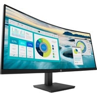 HP Écran incurvé P34hc G4 WQHD USB-C 34" Moniteur UltraWide Noir, 1x DisplayPort, 1x HDMI, 1x USB-C, 4x USB-A, 86,4 cm (34"), 3440 x 1440 pixels, Wide Quad HD, LCD, 5 ms, Noir