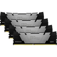Kingston FURY FURY 64 Go 3600 MT/s DDR4 CL16 DIMM (Kits de 4) 1Gx8 Renegade Black, Mémoire vive Noir, 64 Go, 4 x 16 Go, DDR4, 288-pin DIMM