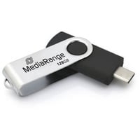 MediaRange MR1954, Clé USB Noir/Argent
