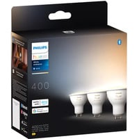 Philips Hue GU10 - Spot connecté - (pack de 3), Lampe à LED Philips Hue White ambiance GU10 - Spot connecté - (pack de 3), Ampoule intelligente, Bluetooth/Zigbee, Blanc, GU10, GU10, Spot
