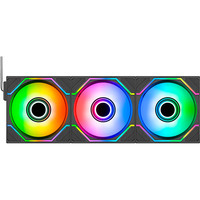 Thermaltake SWAFAN 120 EX INFINITY ventilateurs de boîtier RGB  Noir, 3 pièces, 124 x 120 x 28 mm, PWM