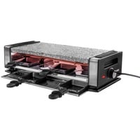 Unold 48760 raclette 8 personne(s) 1200 W Noir, Acier inoxydable Noir/en acier inoxydable, 8 personne(s), Plastique, Acier inoxydable, 1 zone(s), Noir, Acier inoxydable, Rectangulaire, Temperature