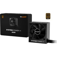 be quiet! Système Power 11 alimentation 450 watt Noir, 2x PCIe, 450 W, 200 - 240 V, 50 Hz, 4 A, 110 W, 450 W