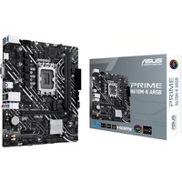 ASUS PRIME H610M-K ARGB Intel H610 LGA 1700 micro ATX carte mère socket 1700 Intel, LGA 1700, Intel® Celeron®, Intel® Core™ i3, Intel® Core™ i5, Intel® Core™ i7, Intel® Core™ i9,..., DDR5-SDRAM, 96 Go, DIMM