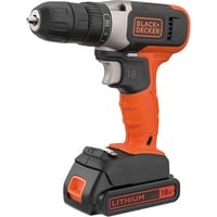 BLACK+DECKER Perceuse-visseuse sans fil BCD001C1, 18 volts, Perceuse/visseuse Orange/Noir