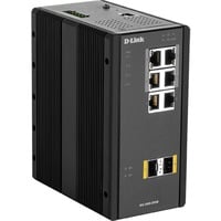 D-Link DIS‑300G‑8PSW Géré L2 Gigabit Ethernet (10/100/1000) Connexion Ethernet, supportant l'alimentation via ce port (PoE) Noir, Switch Géré, L2, Gigabit Ethernet (10/100/1000), Full duplex, Connexion Ethernet, supportant l'alimentation via ce port (PoE), Montage mural