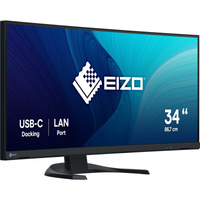 EIZO FlexScan EV3451X-BK 34.1" Moniteur UltraWide incurvé Noir, 1x DisplayPort, 2x HDMI, 2x USB-C, 3x USB-A, 1x RJ-45