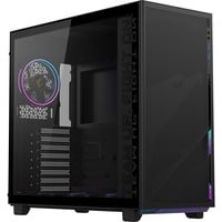 GIGABYTE C400 Midi Tower Noir, boîtier pc Noir | 2x USB-A | 1x USB-C | RGB | Verre trempé