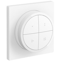 Philips Hue Tap dial switch, Palpeur Blanc, Philips Tap dial switch, Sans fil, Blanc, Mur, IP20, Plastique, IP20