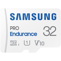 SAMSUNG PRO Endurance 32 Go microSDHC (2022), Carte mémoire Blanc, UHS-I U1, Class 10, V10