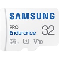 Samsung PRO Endurance 32 Go microSDHC (2022), Carte mémoire Blanc, UHS-I U1, Class 10, V10